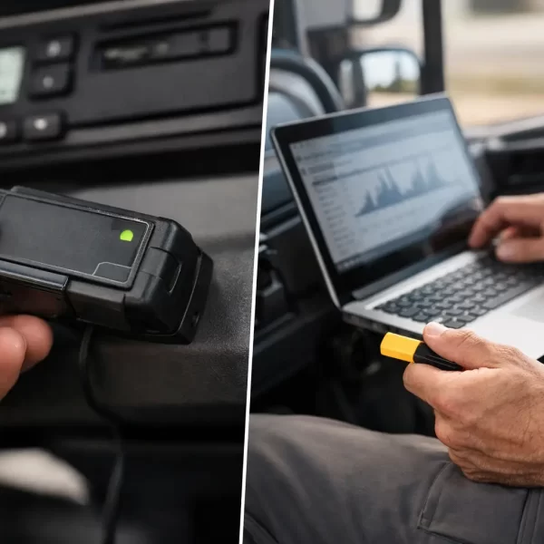 Tacógrafo remoto vs descarga manual